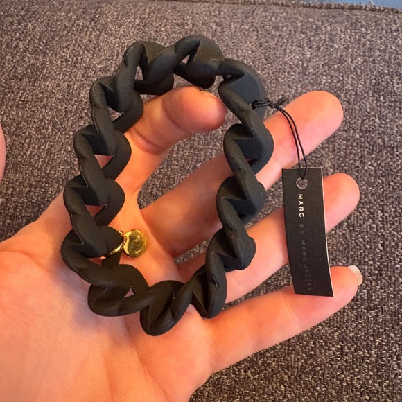 Marc Jacobs Black Bracelet with Gold Detail - Picture 1 of 6